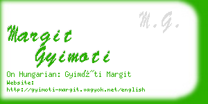 margit gyimoti business card